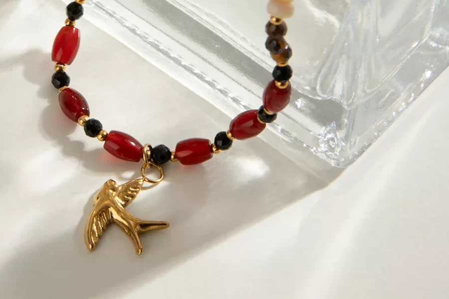 Gold Swallow Pendant Jewelry