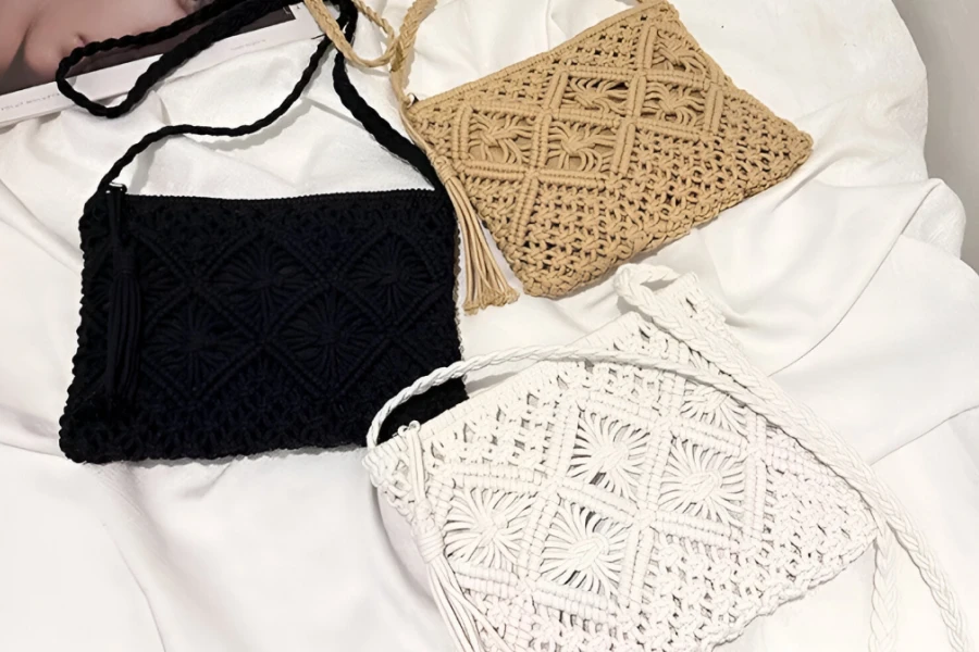 Woven Straw Handbag for Summer