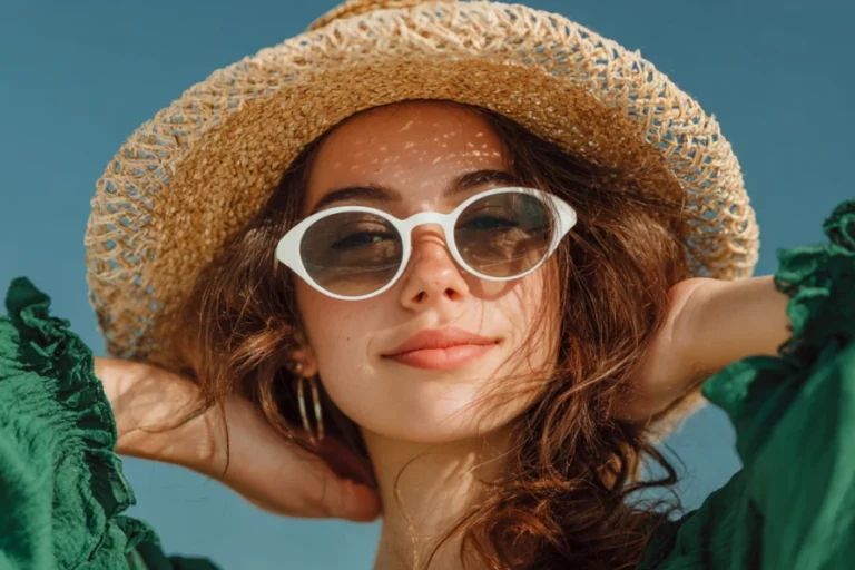 Leather Hanging Neck Sunglasses Case